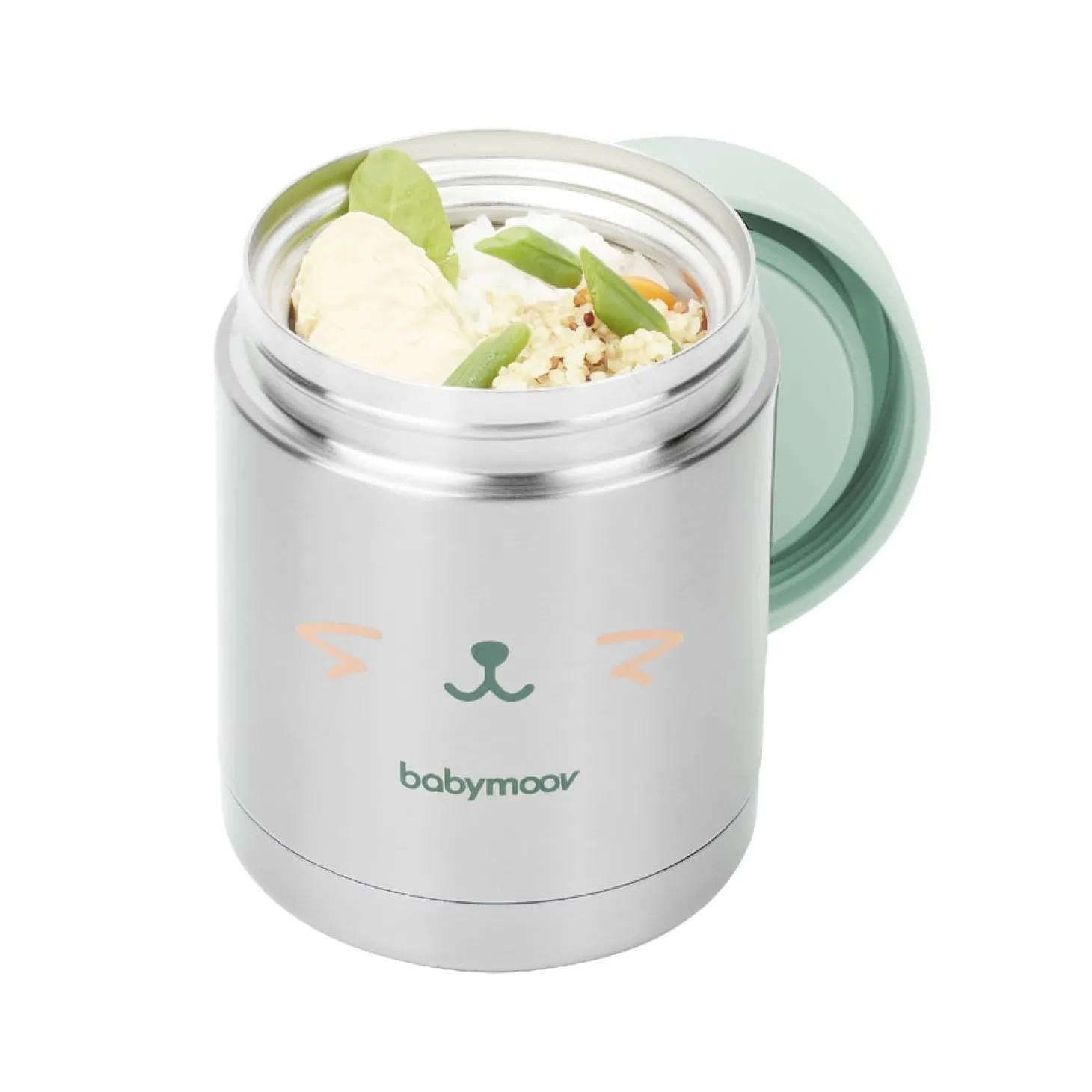 Babymoov Contenant Inox Eat'Isy Gris/Bleu