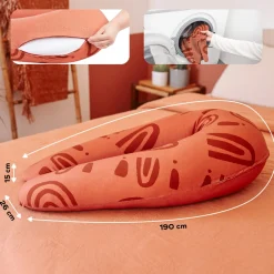 Babymoov                    Coussin de grossesse B.Love    Earth Terracotta