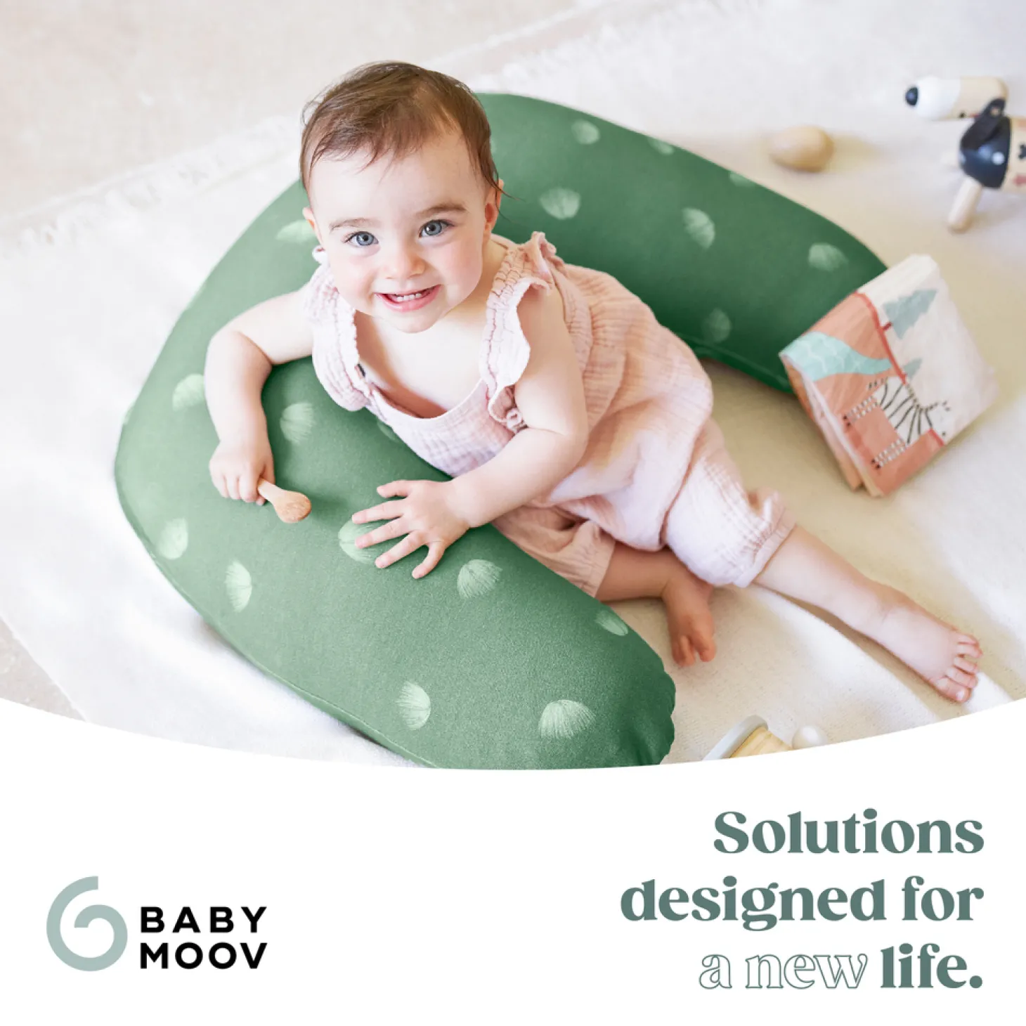 Babymoov Coussin de maternité 2 en 1 Wind Vert