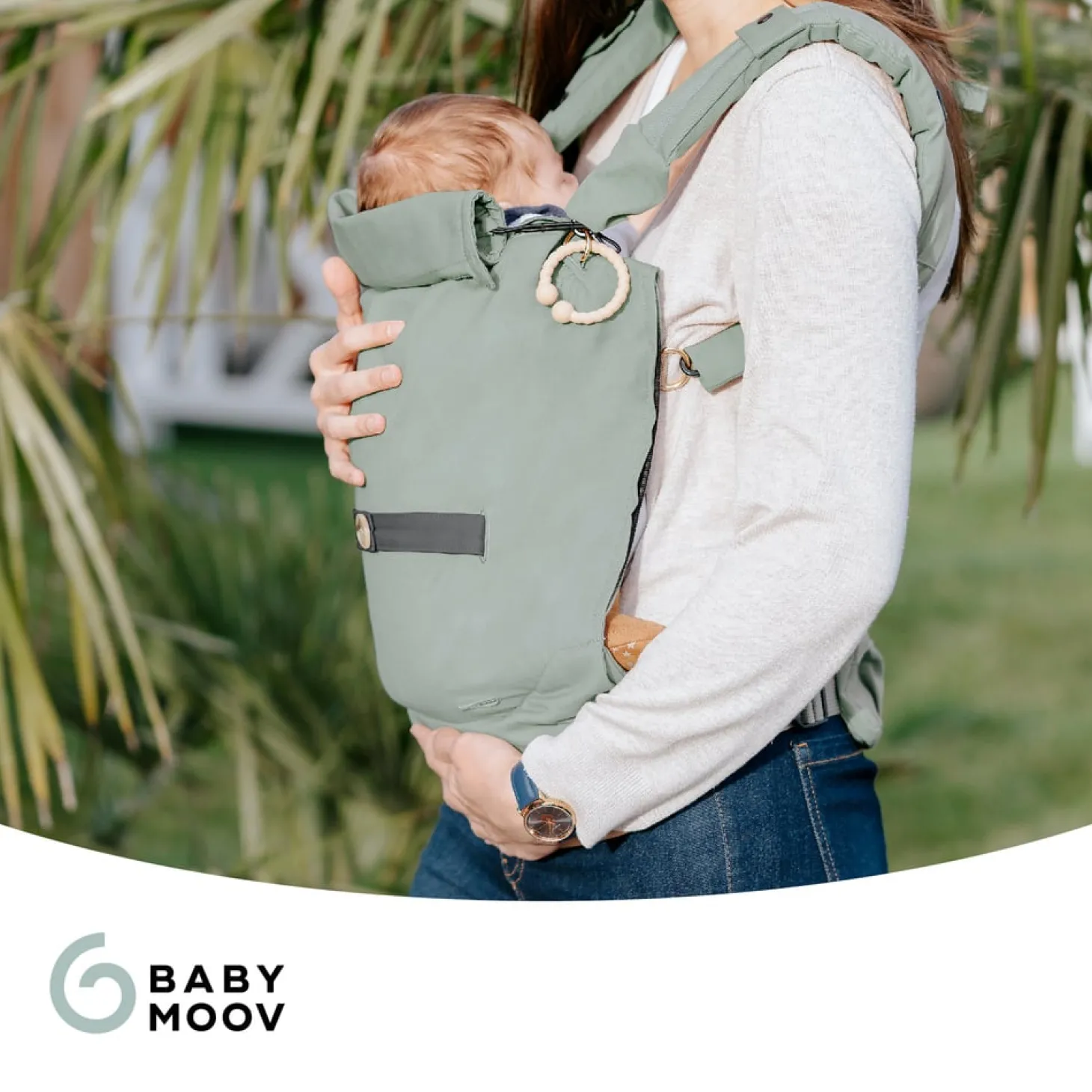 Babymoov Coussin réducteur nouveau-né porte bébé Moov&Boost Noir