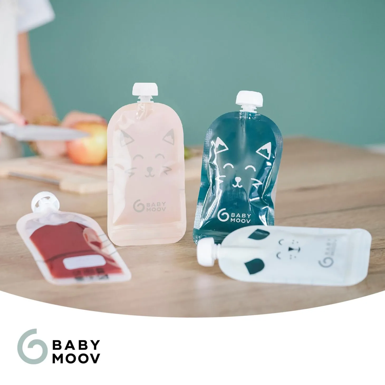 Babymoov 20 gourdes réutilisables Isy 150 ml