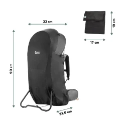 Babymoov Housse de Pluie Porte Bebe Moov & Hike Black