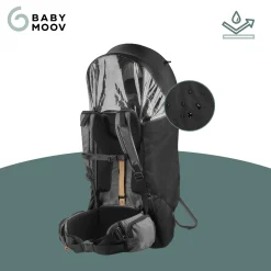 Babymoov Housse de Pluie Porte Bebe Moov & Hike Black