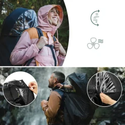 Babymoov Housse de Pluie Porte Bebe Moov & Hike Black