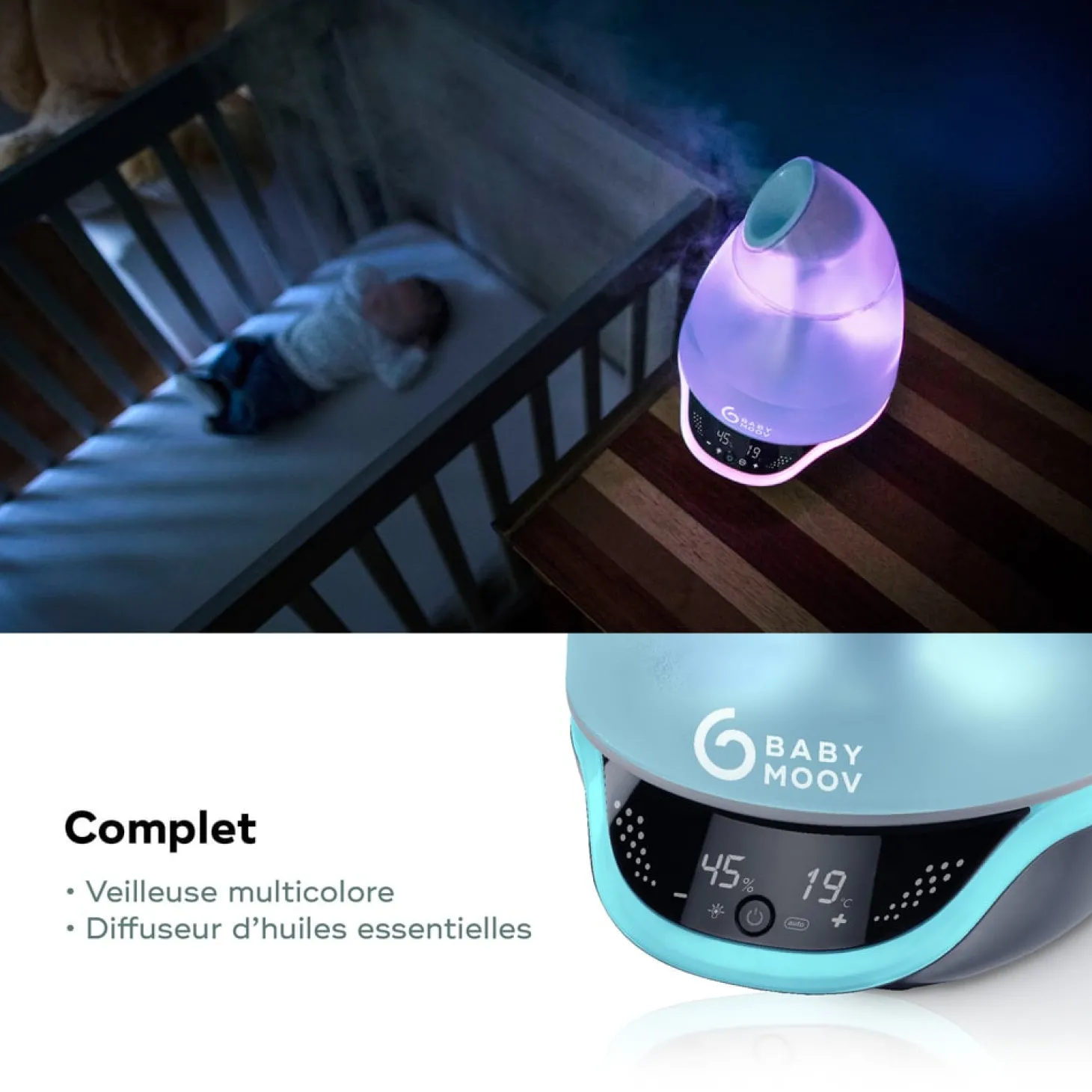 Babymoov Humidificateur Hygro Plus Bleu
