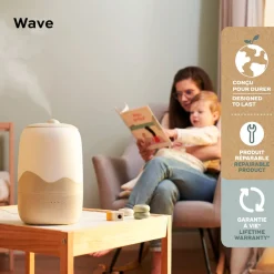 Babymoov                    Humidificateur wave    Vert/Vert Minéral/Blanc