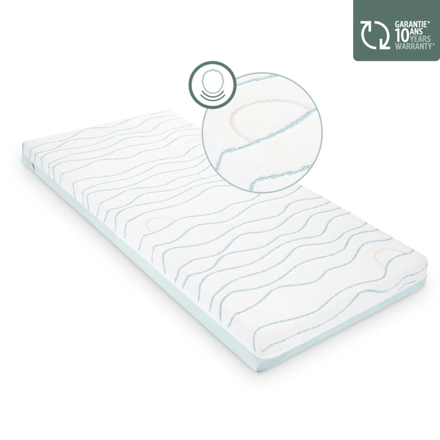 Babymoov Matelas Cosy'Lite ergonomique Blanc 70x140 cm