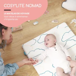 Babymoov Matelas Cosy'Lite Nomad Blanc 60x120 cm