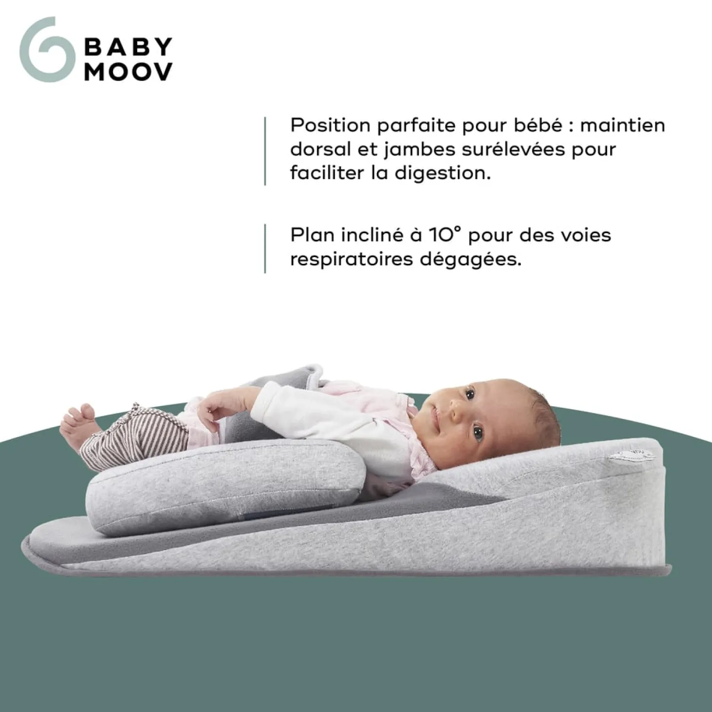 Babymoov Matelas morphologique incliné Cosydream + Blanc