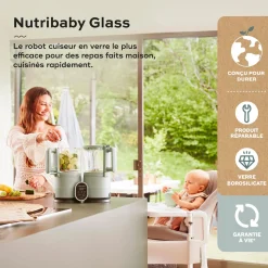 Babymoov Nutribaby glass Vert Celadon