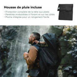 Babymoov                    Porte-Bébé de Randonnée avec habillage pluie Moov & Hike    Dune