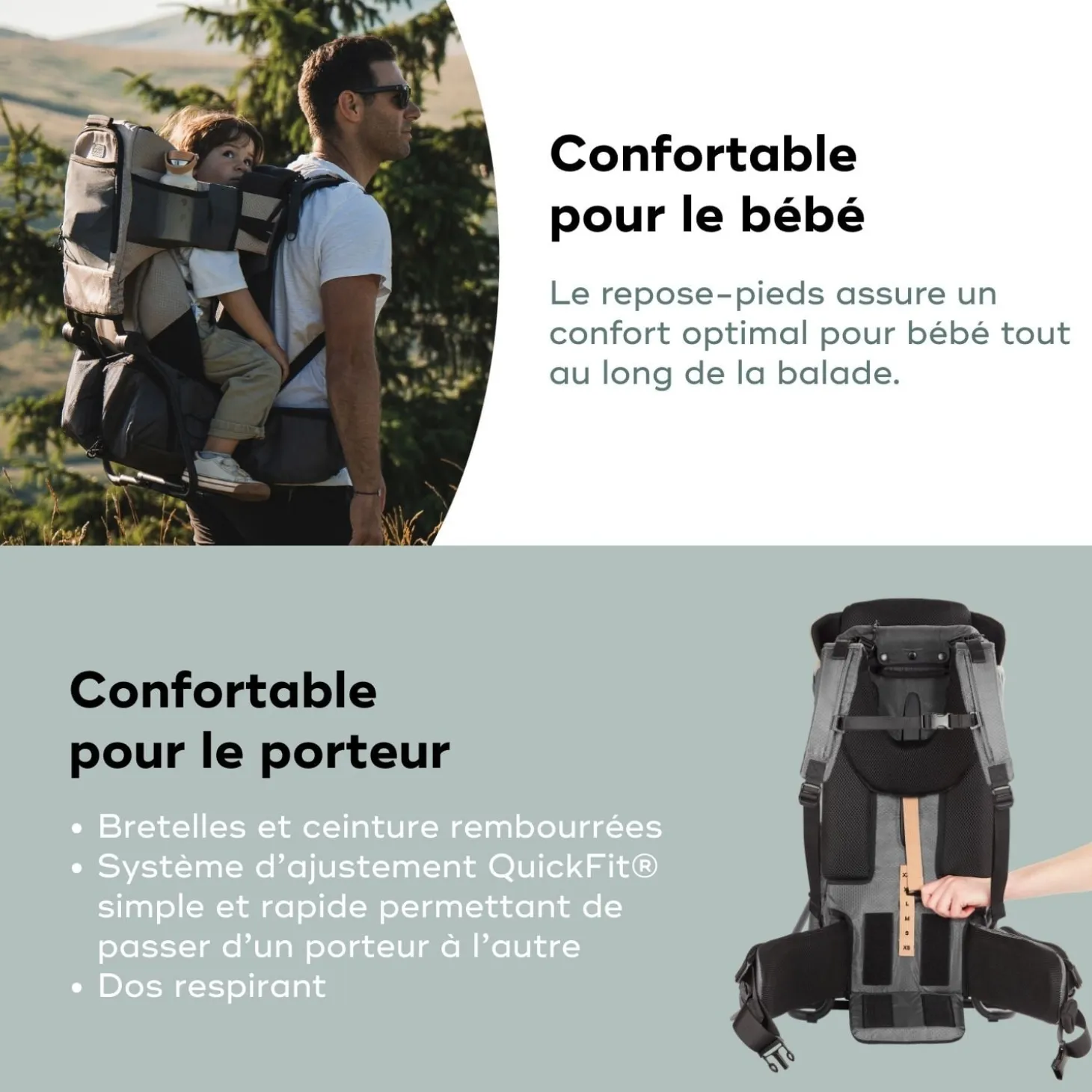 Babymoov Porte-Bébé de Randonnée avec habillage pluie Moov & Hike Dune