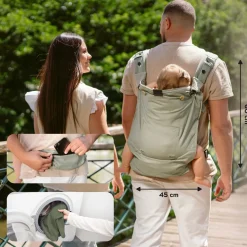 Babymoov Porte bébé évolutif Moov & Boost Vert Sauge