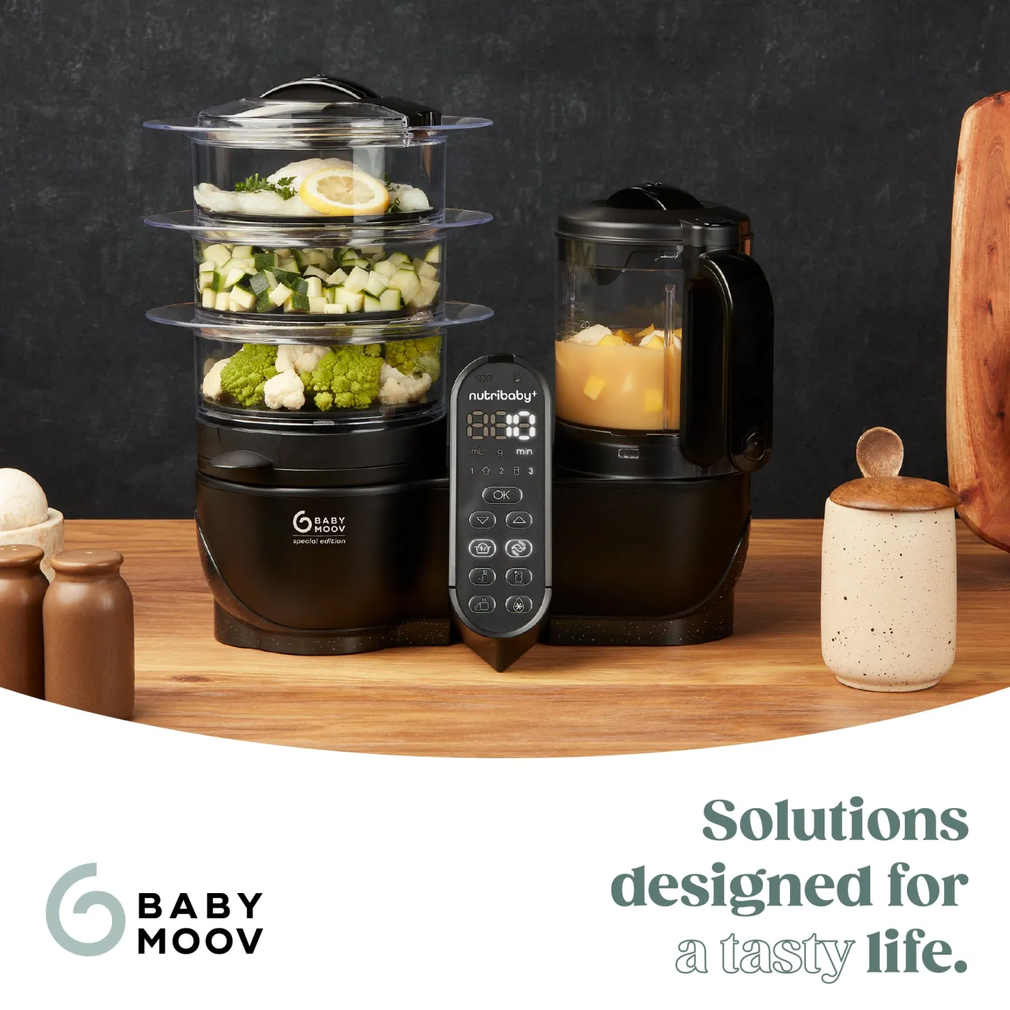Babymoov Robot Culinaire Nutribaby + Xl Mineral Black