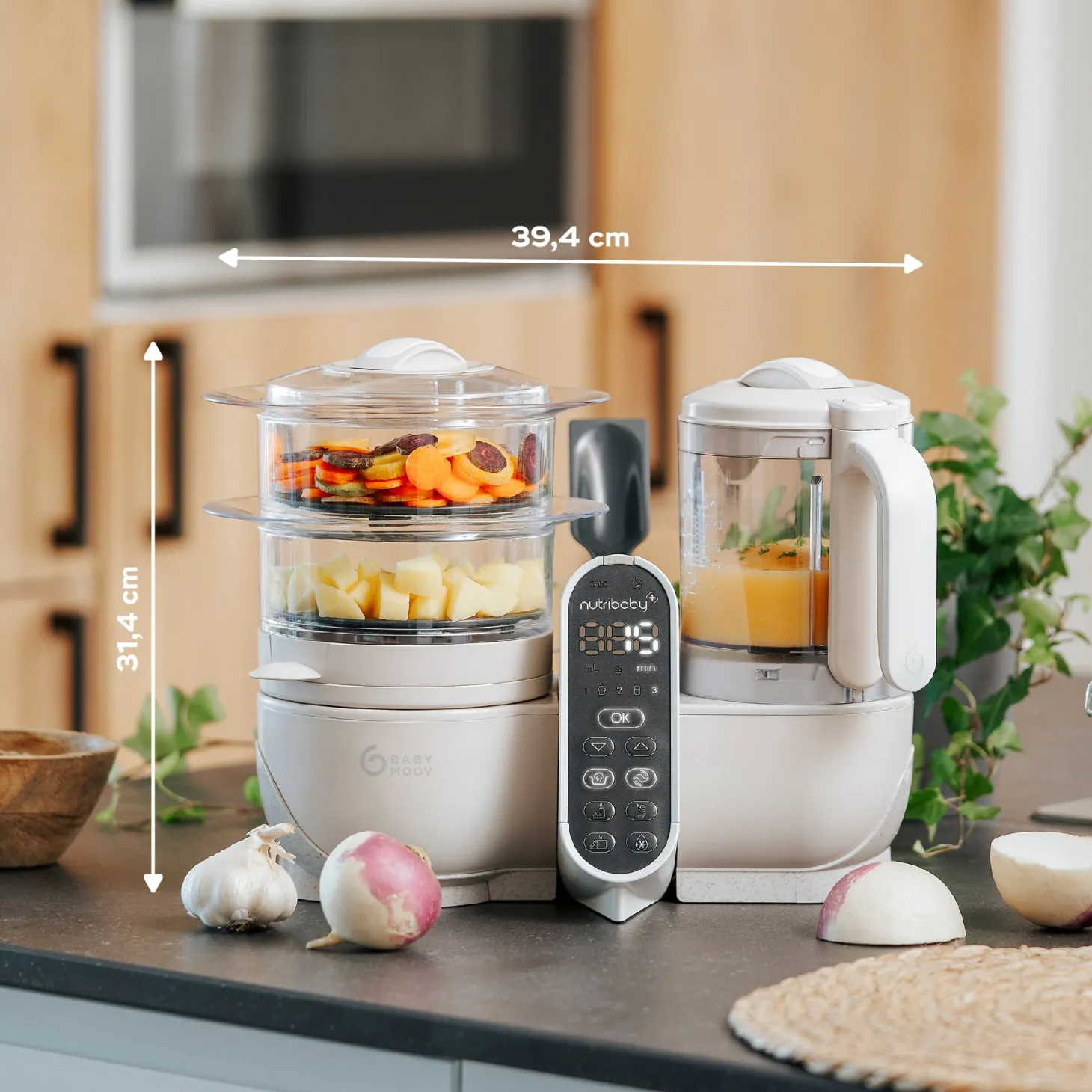 Babymoov Robot multifonction Nutribaby Plus mineral beige
