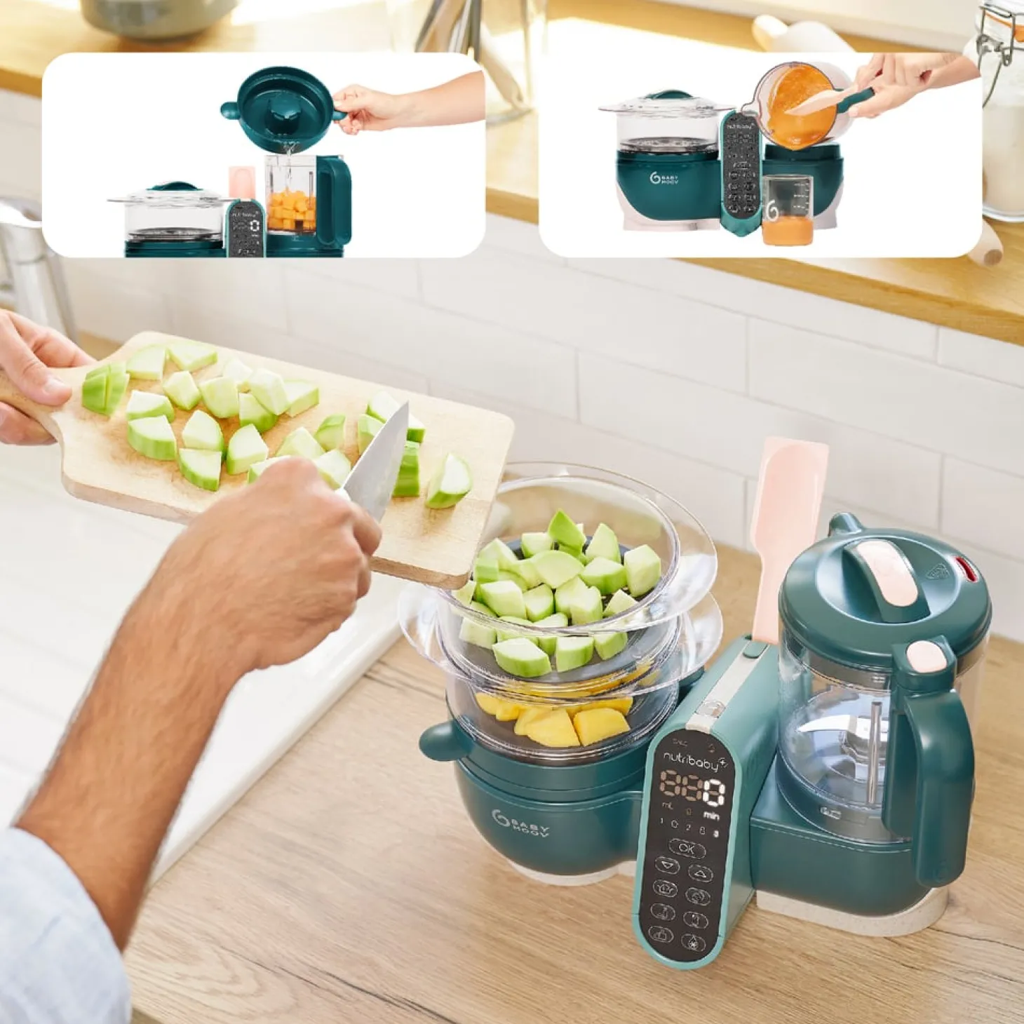 Babymoov Robot multifonction Nutribaby Plus Opal Green