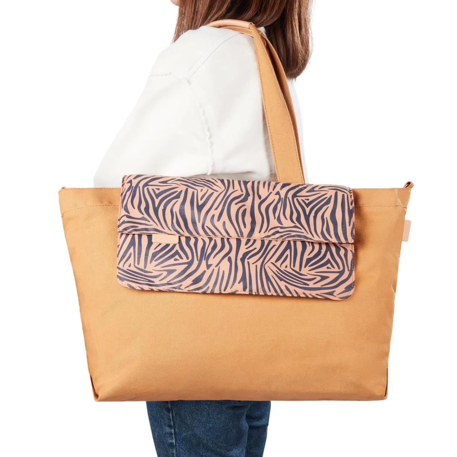 Babymoov Sac à langer tote bag Ecru zebre
