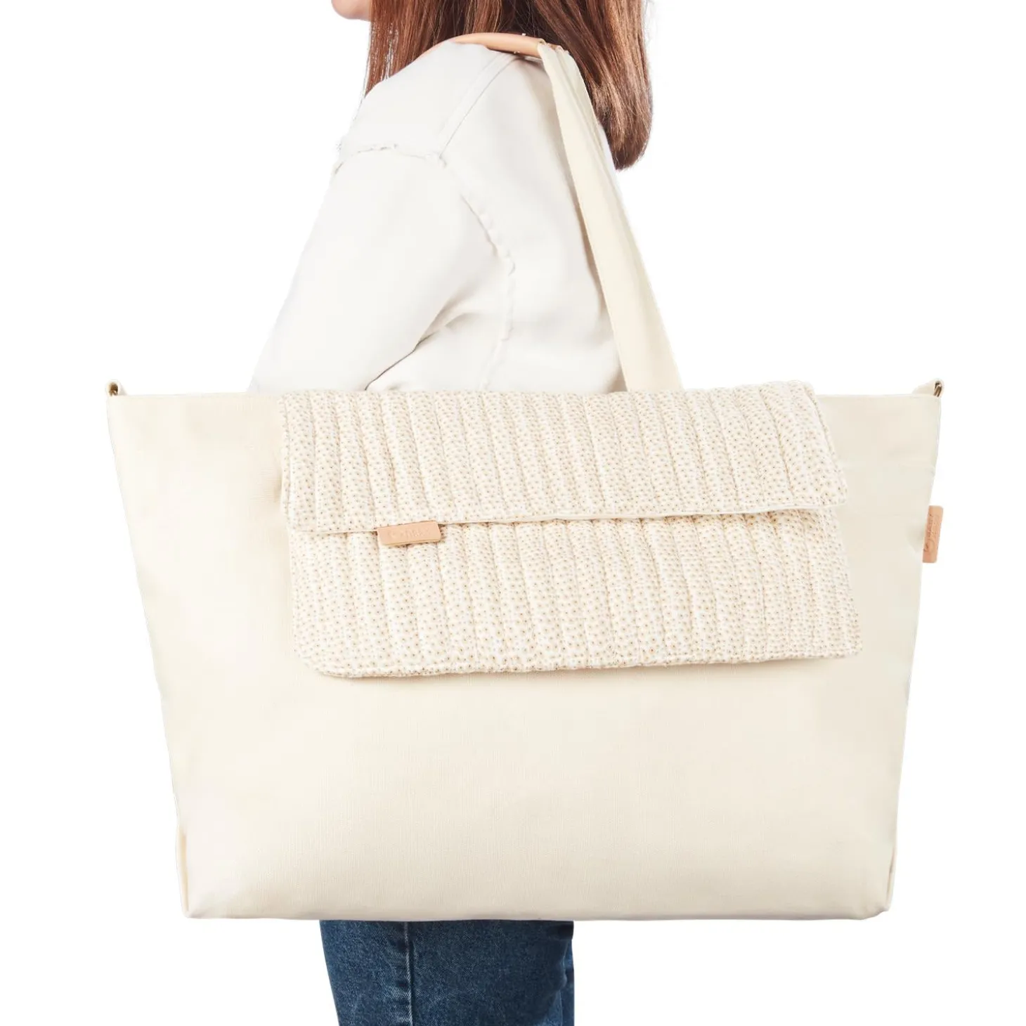Babymoov Sac à langer tote bag Ecru