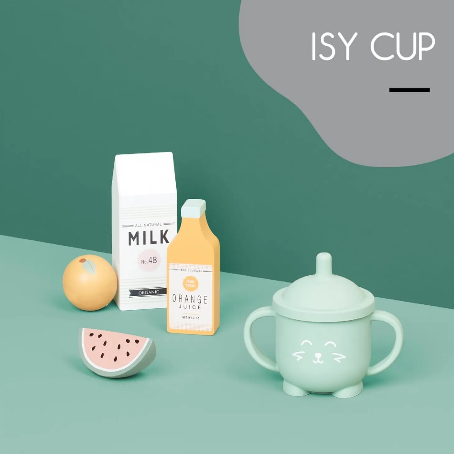 Babymoov Tasse à paille silicone Isy Orange