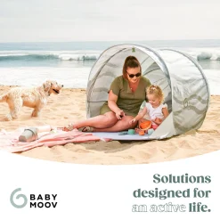 Babymoov                    Tente anti-uv rafraichissante Moov & Protect    Vert lagon