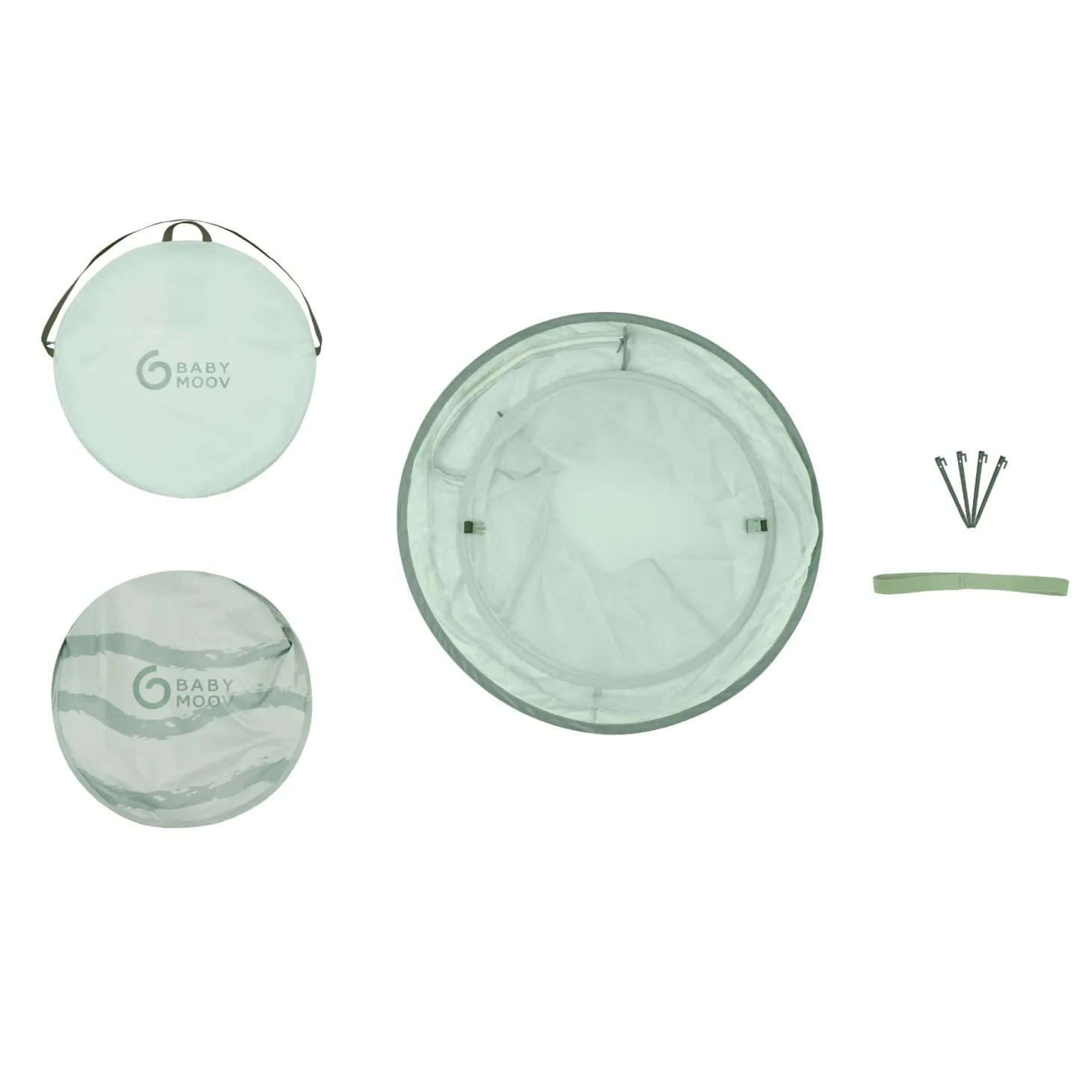 Babymoov Tente anti-uv rafraichissante Moov & Protect Vert lagon