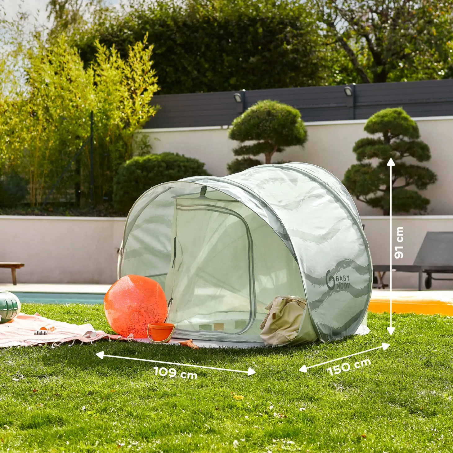 Babymoov Tente anti-uv rafraichissante Moov & Protect Vert lagon