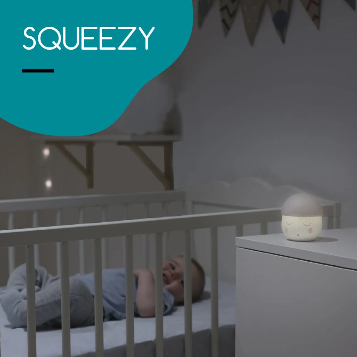 Babymoov Veilleuse Squeezy Gris