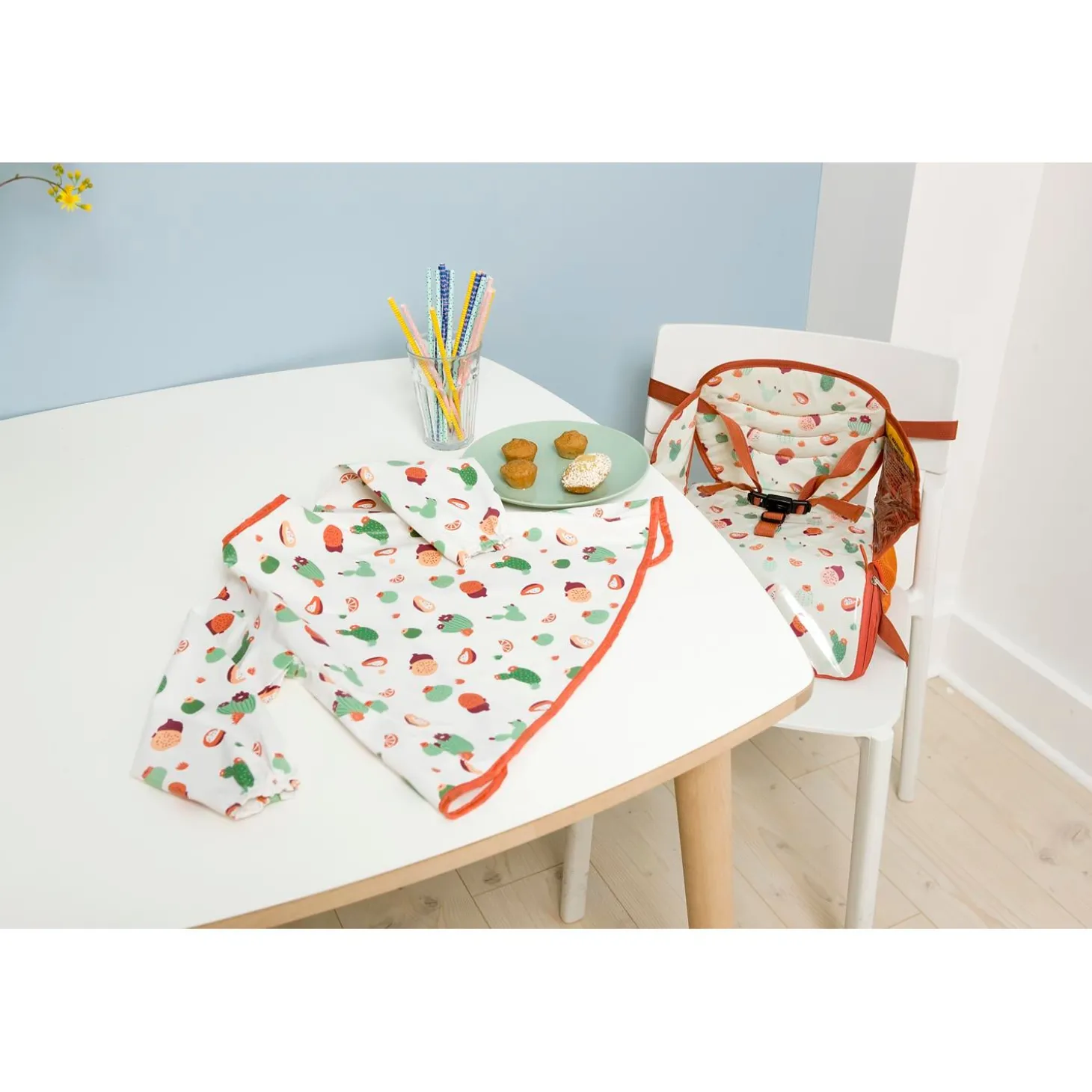 BabyToLove Bavoir tablier Cactus Garden 5-36 mois