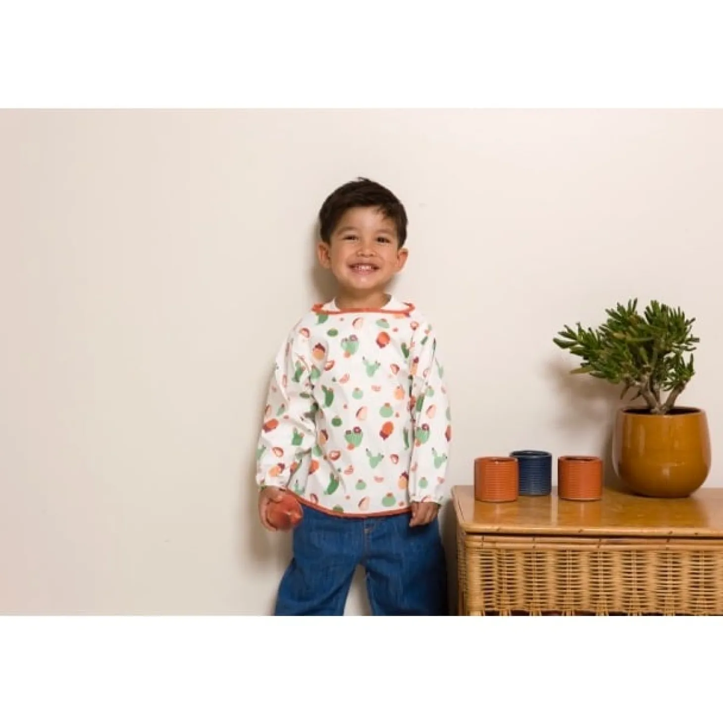 BabyToLove Bavoir tablier Cactus Garden 5-36 mois