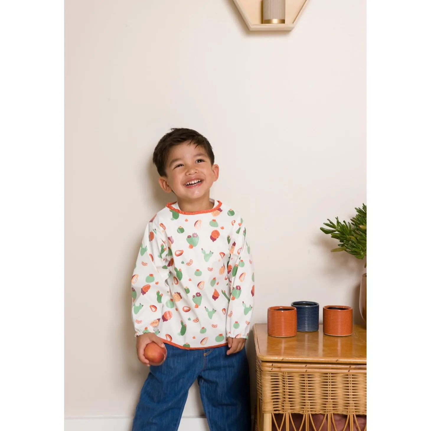 BabyToLove Bavoir tablier Cactus Garden 5-36 mois
