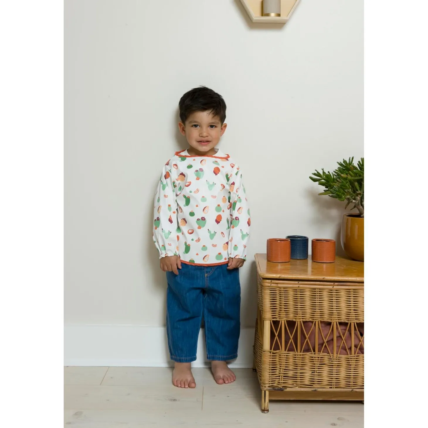 BabyToLove Bavoir tablier Cactus Garden 5-36 mois