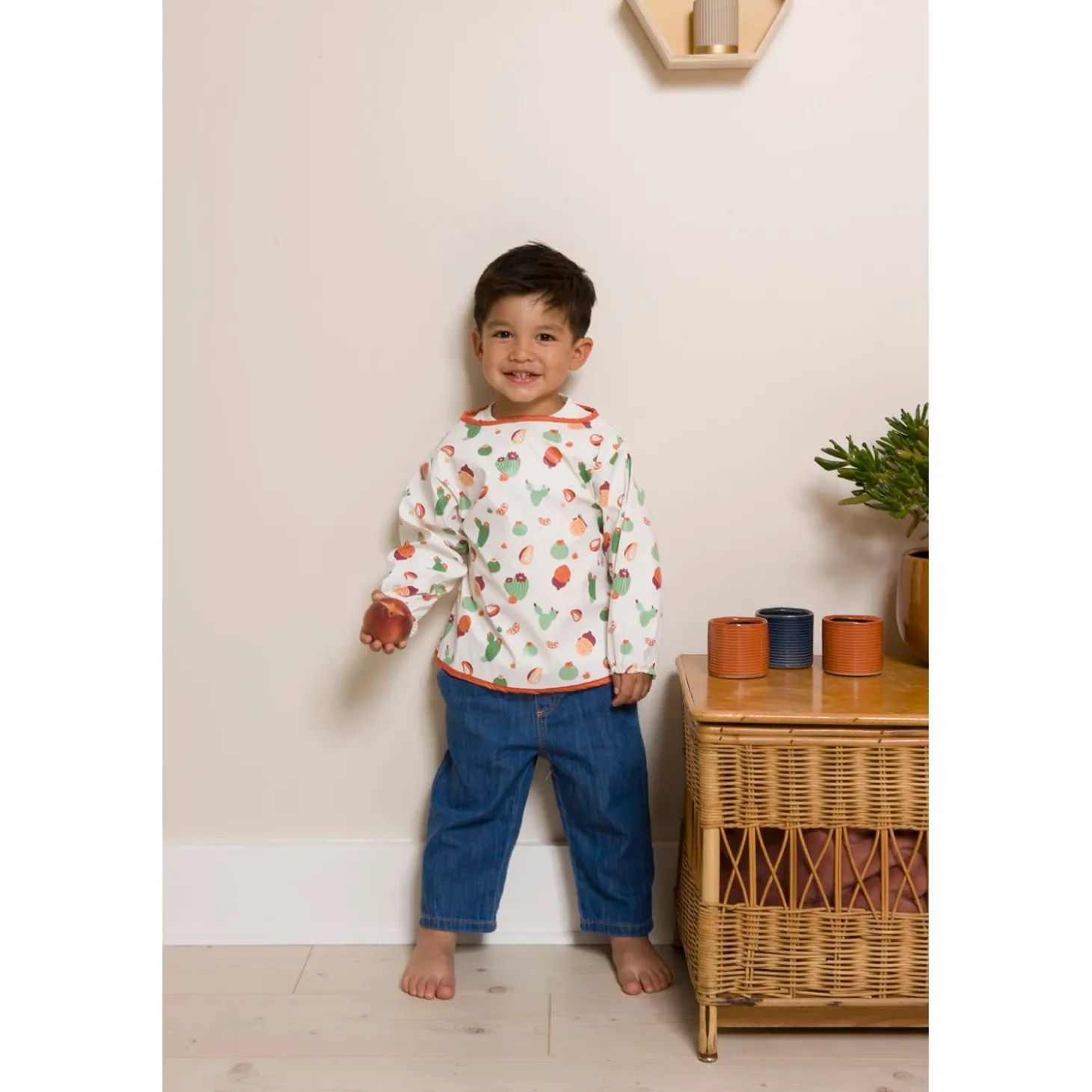 BabyToLove Bavoir tablier Cactus Garden 5-36 mois