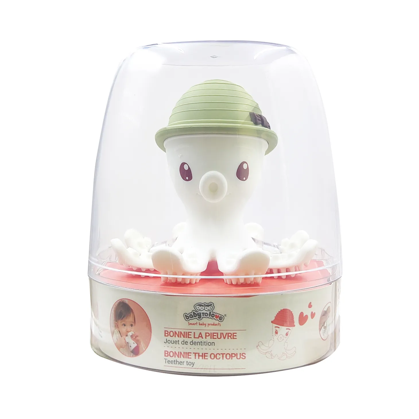 BabyToLove Bonnie la pieuvre de dentition Kaki