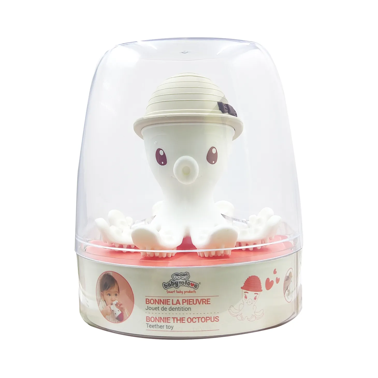 BabyToLove Bonnie la pieuvre de dentition Sable