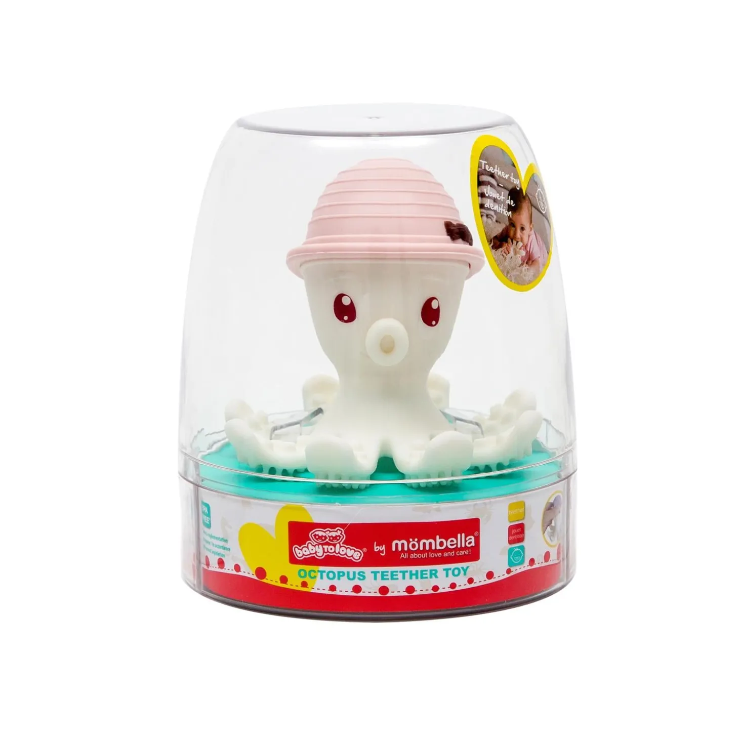 BabyToLove Bonnie la pieuvre de dentition Bleu Pâle