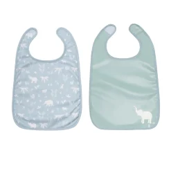 BabyToLove Lot de 2 bavoirs bi-matières Green Tropic