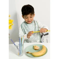 BabyToLove Lot de 2 bavoirs bi-matières Green Tropic