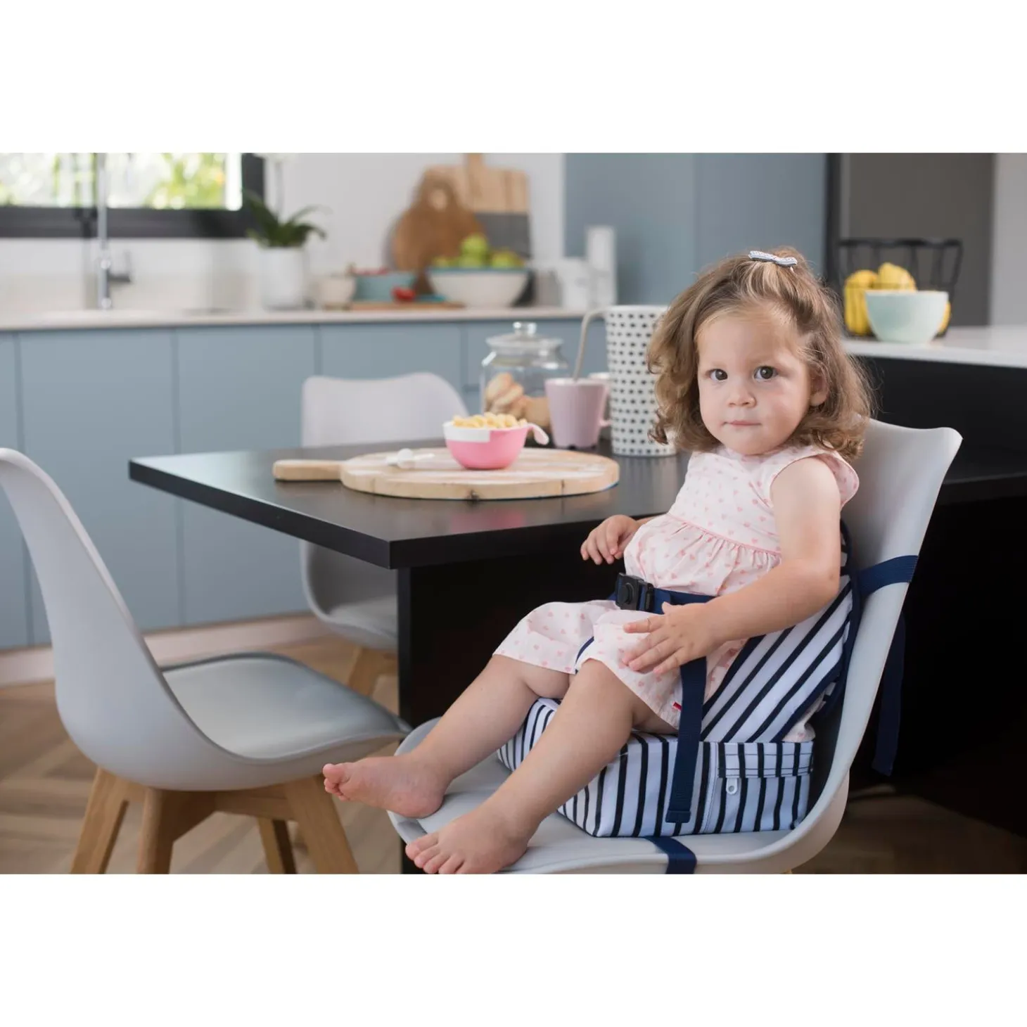 BabyToLove Rehausseur Easy up Blue Stripes