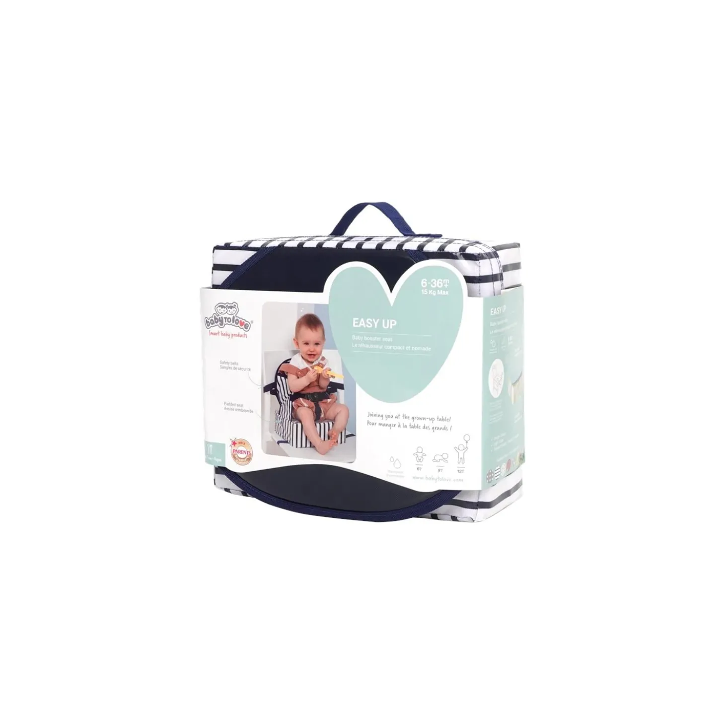 BabyToLove Rehausseur Easy up Blue Stripes
