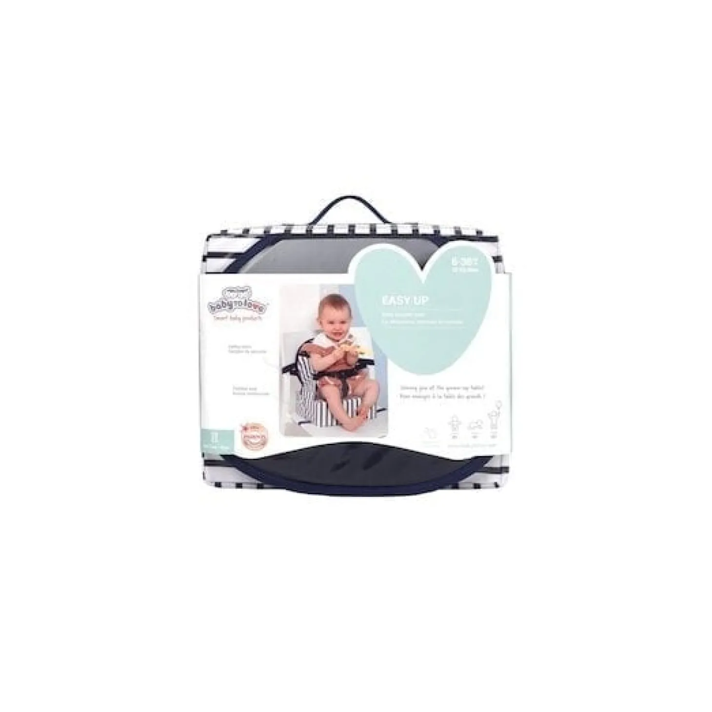 BabyToLove Rehausseur Easy up Blue Stripes
