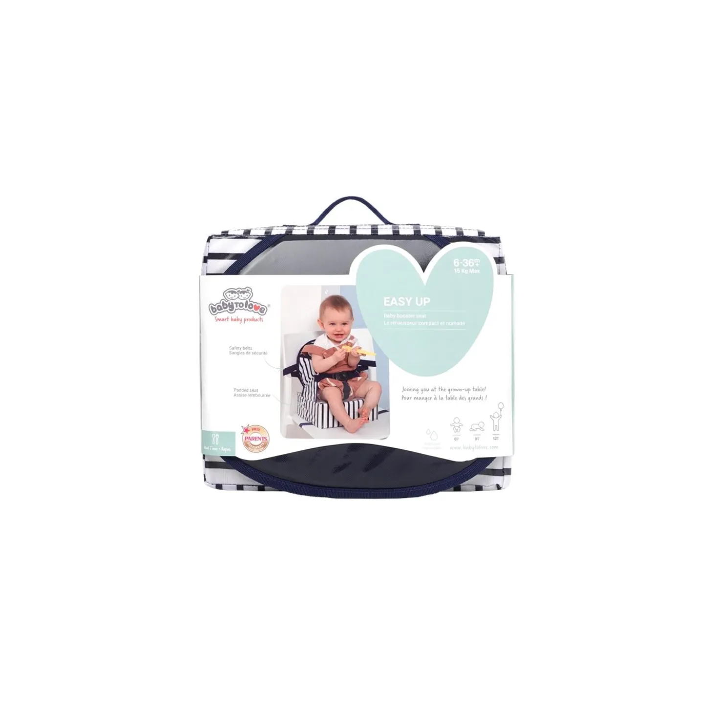 BabyToLove Rehausseur Easy up Blue Stripes