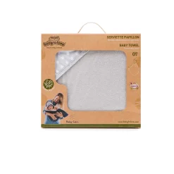 BabyToLove Serviette de bain Papillon White Stars