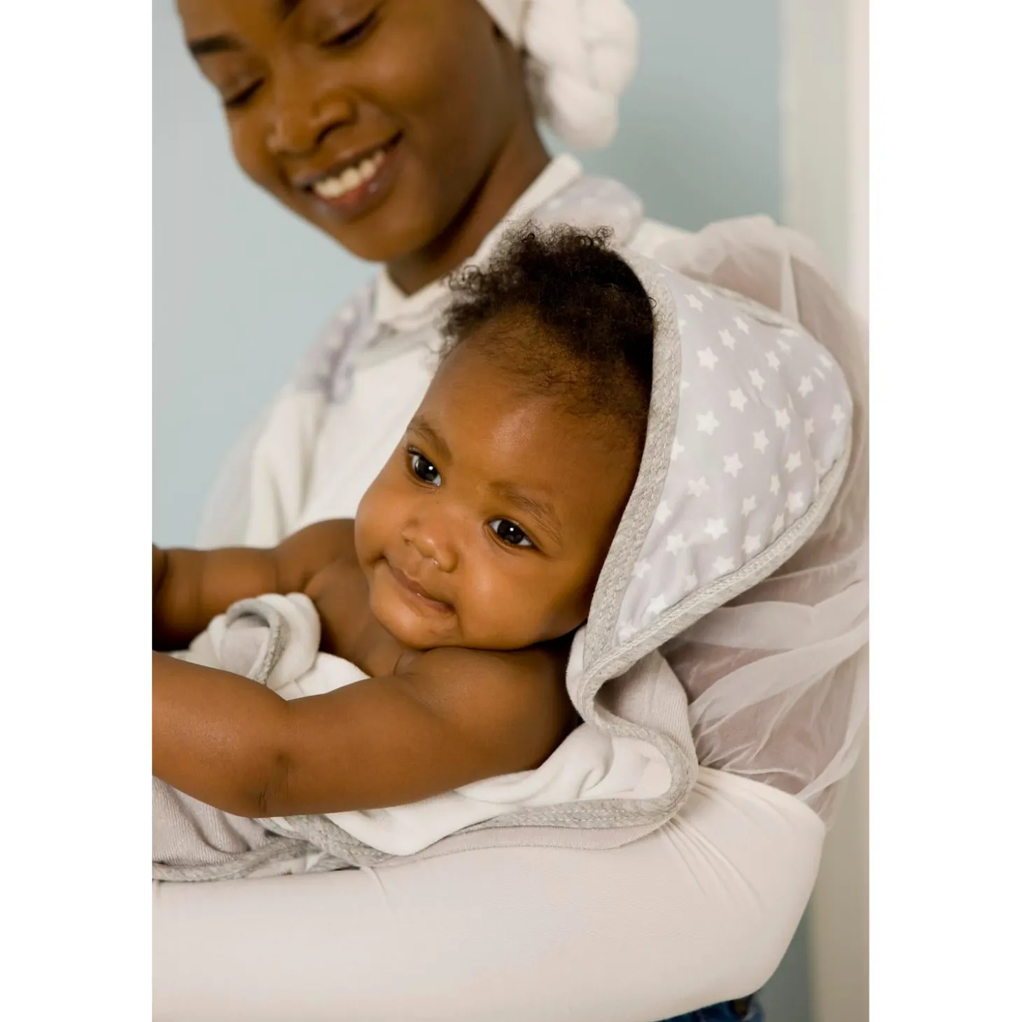 BabyToLove Serviette de bain Papillon White Stars