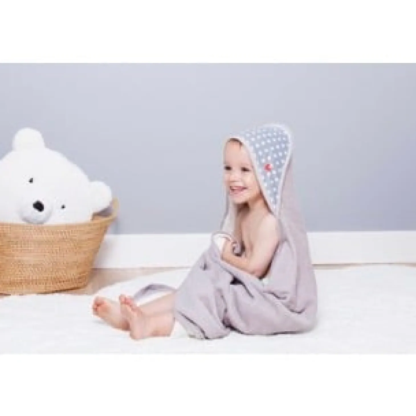 BabyToLove Serviette de bain Papillon White Stars