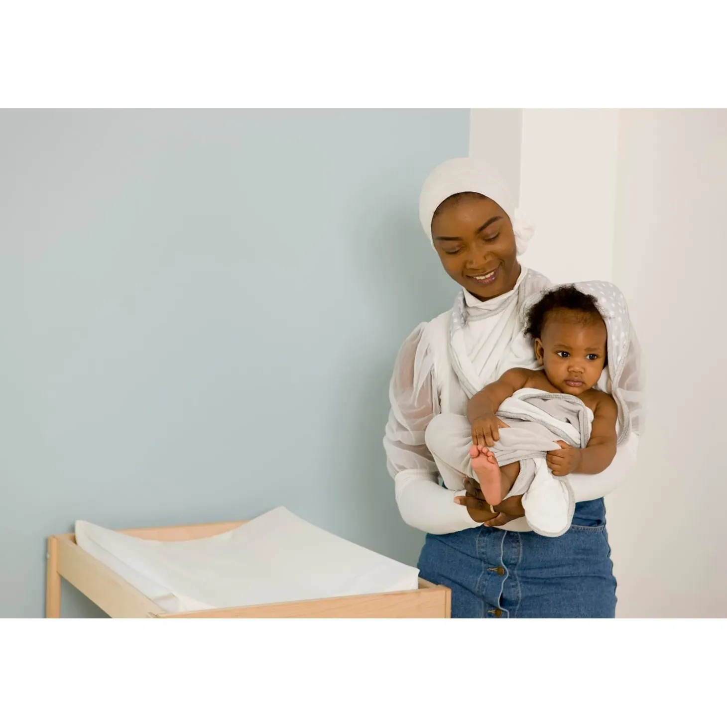 BabyToLove Serviette de bain Papillon White Stars