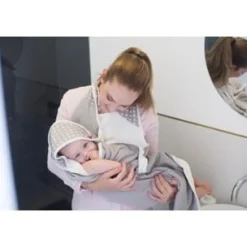 BabyToLove Serviette de bain Papillon White Stars