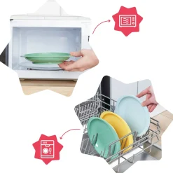 Badabulle                    3 assiettes anti-dérapantes    Multicolore
