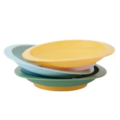 Badabulle                    3 assiettes anti-dérapantes    Multicolore