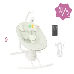 Badabulle                    Balancelle latérale avec télécommande    Crème            0-6 mois