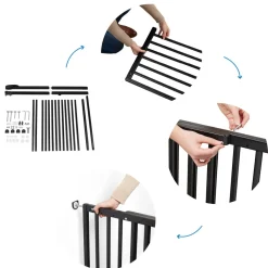 Badabulle                    Barrière extensible Deco Pop    Noir